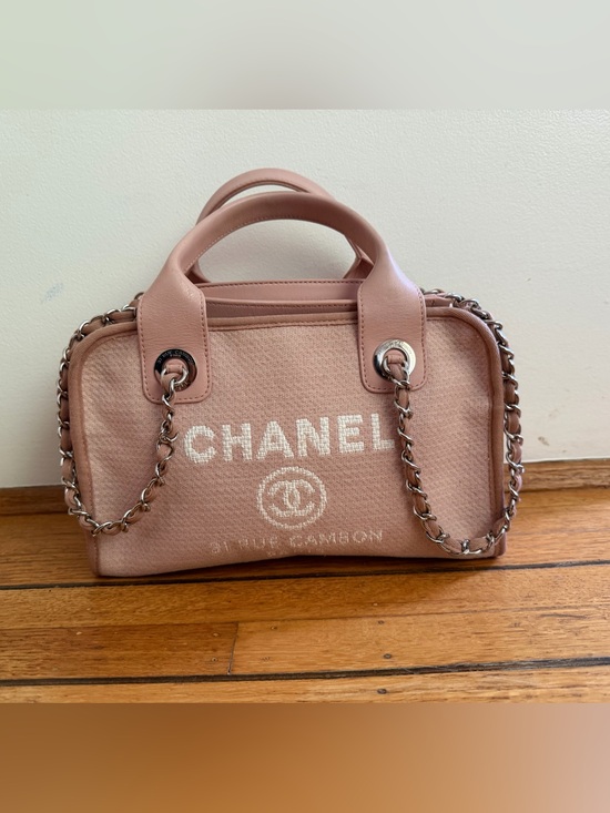 CHANEL Handbags - Authentic Chanel Deauville bowling shoulder bag
